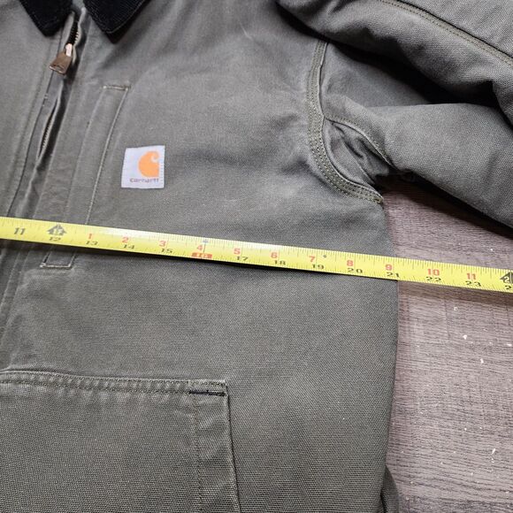 Carhartt Full Swing Jacket Olive MOS Green Mens Size Small Canvas Work wear - Picture 13 of 14